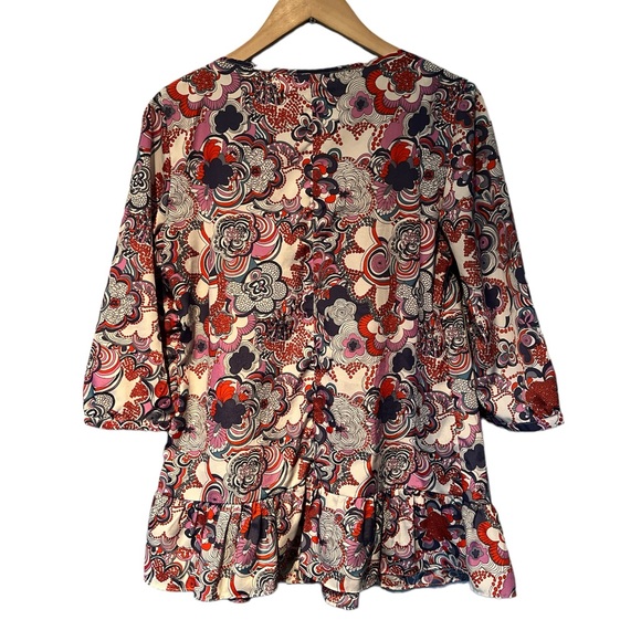 Liberty of London for Target colorful peplum tunic top size Medium - Picture 2 of 4